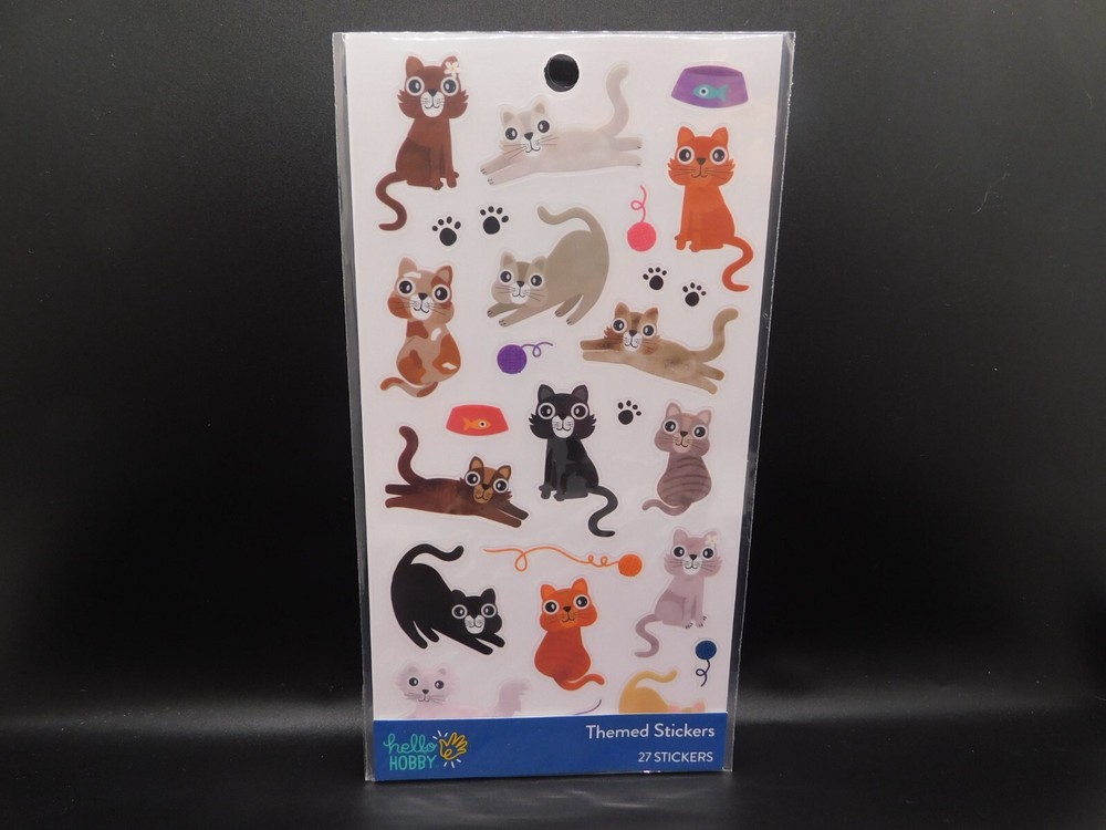 Hello Hobby Themed stickers Cats 27 pcs
