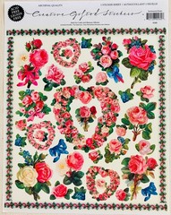 Vintage Punch Studio Sticker Sheet «Sentimental Roses» Gifted Line New Unused