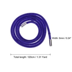 6mm x 120cm Rhinestone Rope Crystal Rope Black Mesh Dark Blue Diamond