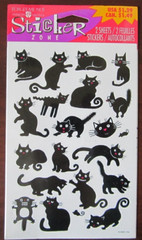 Vintage American Greetings Forget Me Not Stickers Sticker Zone ~ Black Cats