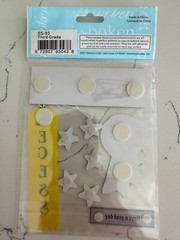Me & My Big Ideas Soft Spoken Embellishments Third Grade A+ Ribbon Stars Recess