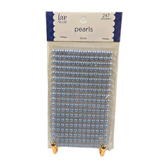 New Love Nicole Blue Pearl Stickers 6MM Craft Embellishment 247 Count MEM6225
