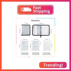 Sticker Organizer,Organize Your Stickers with Ease A5 Sticker Storage Album,Stic