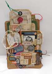 Junk Journal Add-Ons Handmade Tags Card Envelope File Clipboard Ephemera Set 3