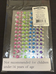 Oriental Trading Adhesive Rhinestone Crystal Stickers for Crafts Jewel