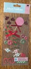 RARE Jolees HOLIDAY CANDY Cane CHRISTMAS Peppermint Rings Lollipops 3D Stickers