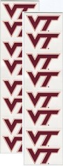 Virginia Tech HOKIES 16/pk NCAA Logo Scrapbook Stickers Sports Solution