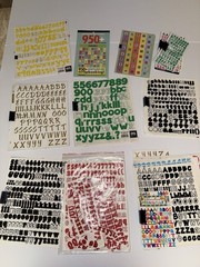 Huge Alphabet Sticker Lot Scrapbooking Letters Numbers Bundle