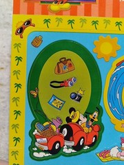 Vintage Sandylion Photo Scrapbook Stickers Mickey Mouse Minnie Vacation Roadtrip