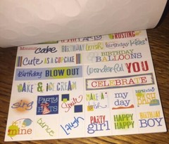 Deja Views Happy Birthday 268 Sticker Tablet Party Celebration Scrapbook POS-110