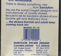 Rare Vintage Stickers NIP Sandy Lion Mother Of Pearl Opal Iridescent Birds