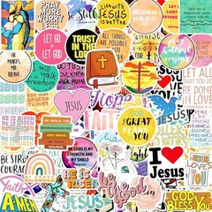 120 Christian Inspirational Stickers Diverse Bible Verse Collection