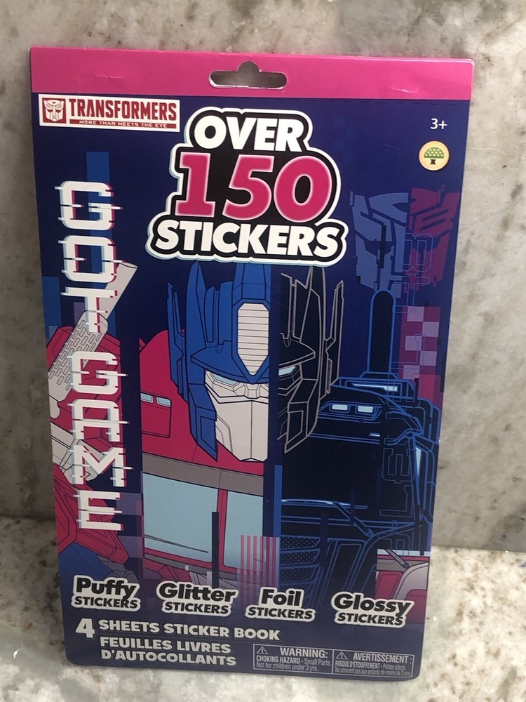 Transformers-Got Game Puffy/Glitter/Foil/Glossy Over 150 Stickers.ShipN24Hours.