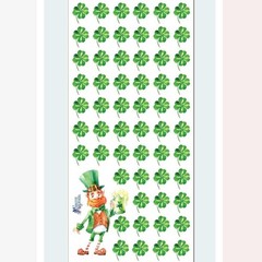 Violette Stickers – Mini Shamrocks – 1 Four Leaf Clover Sticker Sheet – Planners