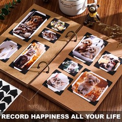 360 Pcs Photo Corners Self Adhesive, Scrapbooking Mounting Black