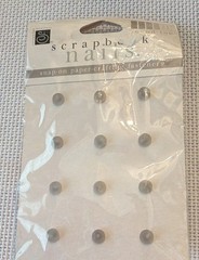 7gypsies Scrapbook Nails Snap-On Paper-Crafting Fasteners Metal Silver 67501