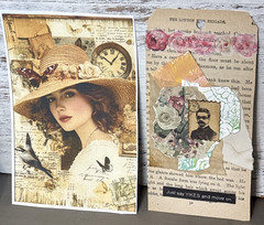 Mini Vtg Ephemera Pack Junk Journal Card & Tag For Scrapbook Card Toppers Crafts