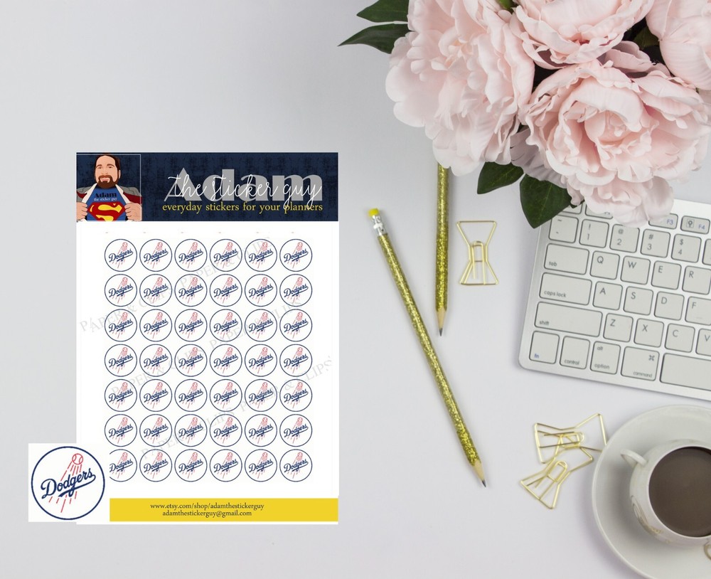 Los Angeles Dodgers Planner Stickers