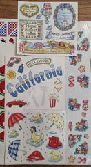 Frances Meyer Sticker Lot Full Partial Sheets Vintage Picnic Rainy Day Tools S70