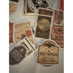 50PCS Vintage Apothecary Potion Label Stickers Gothic Witchy Halloween Decals