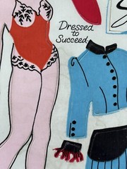 Vintage SANDYLION Outfit A Sophisticate Activity Stickers Sheet HTF