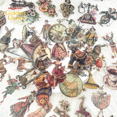 100PCS Vintage Victorian Stickers Pack – Aesthetic Retro Clear Ephemera Stickers
