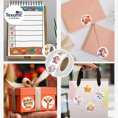 3 Rolls Animal Stickers for Kids, 1500 PCS Kids Stickers Bulk for Toddlers 2-4,