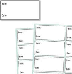 Food Date Storage Labels Removable Freezer Label for Containers, 1×2 Inch 200Pcs