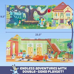 Bluey Sticker Playset – 2 Scenes & 35+ Reusable Puffy Stickers for Kids