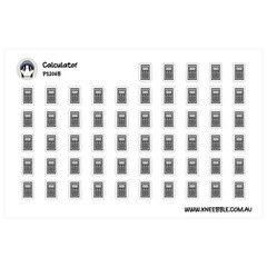 Calculator Finance Tracker Planner Stickers – Math and Budgeting Logs