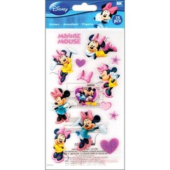 Scrapbooking Stickers Disney Minnie Mouse Pink Bows Shoes Autograph Heart Mickey