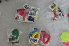 Lot Over 250 Puffy Letters Numbers Figures Shiny Fabric Scrapbook Teachers Craft