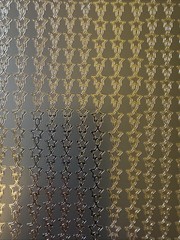 SILVER STAR BORDER FOIL Outline Stickers(4”x9-1/2”)Sticker King•Card Making•
