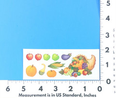 Vintage Creative Memories Cornucopia Fruits & Vegies Sticker Sheet Scrapbooking