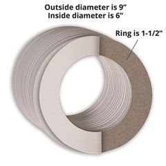 SelfAdhesive Wreath Ring 9 Inch Chipboard 24 PCS Collage Craft Projects