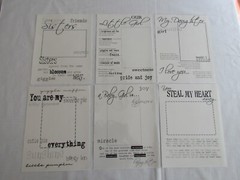 Scrapbooking Transparency Overlay 6pc Girl Theme Daughter sister Sunshine LOT A