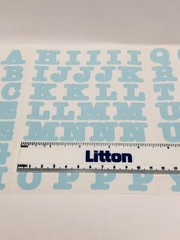 Creative Memories Stickers Baby Blue ALPHABET LETTERS NUMBERS ABC/123 – Retired