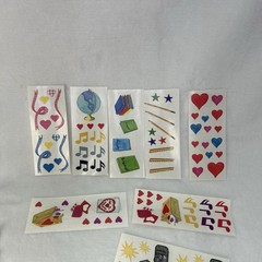 Vtg Creative Memories Sticker Lot School Camping Fall Valentines 40+ Sheets