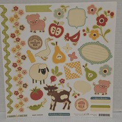 October FARM FRESH & FARMHOUSE 12×12 Sheets, Stickers, Journal Cards **READ**
