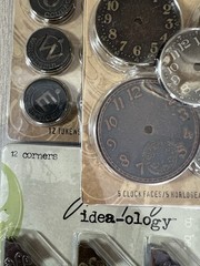 Tim Holtz Idea-ology Lot Of 3 Time Pieces-Corners-Muse tokens Art