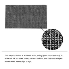 Bling Rhinestone Sheet Self-Adhesive Sticker 4.72 x 7.87 Inch Black