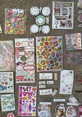 Large Lot of Pop Up Stickers, Rubbing, Flat, Diecuts, Scrapbooking Variety