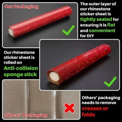 DIY Rhinestone Car Decoration Stickers – Self-Adhesive Glitter Gem Sheet, 19440
