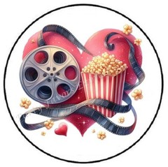 LOVE MOVIES ENVELOPE SEALS LABELS STICKERS PARTY FAVORS