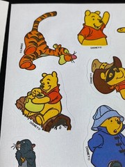 Winnie The Pooh Stickers Piglet Eeyore Tigger 7 Sheets 140 Stickers Vintage