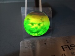 Vintage Stickers 3D Holographic Cat Sticker Mod VTG RARE Laser Polaroid ?