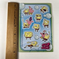 Spongebob Squarepants Sticker 10 Sheet Lot Vintage 2006 10 Stickers Per Sheet