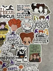 10 Pcs Random Hocus Pocus Themed Stickers
