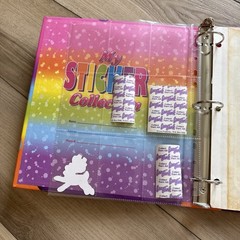 VTG Lisa Frank My Sticker Collection 3 Ring Binder Kitten Bubbles w/Stickers