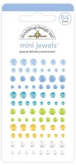 Crafts Doodlebug Mini Jewels Gems Special Delivery Blue Green White Large Small